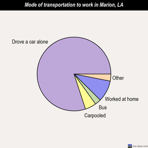 Marion mode of transportation to work chart