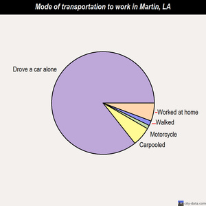 Martin mode of transportation to work chart