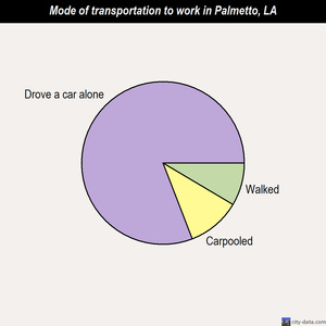 Palmetto mode of transportation to work chart