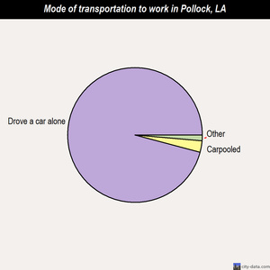 Pollock mode of transportation to work chart