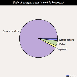 Reeves mode of transportation to work chart