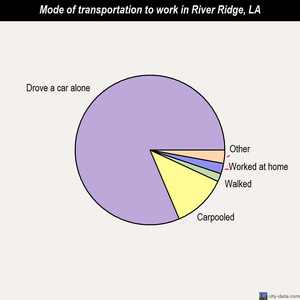 River Ridge mode of transportation to work chart