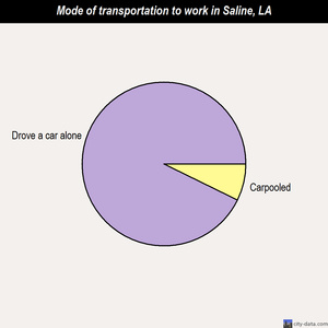 Saline mode of transportation to work chart