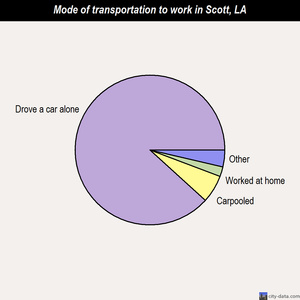 Scott mode of transportation to work chart