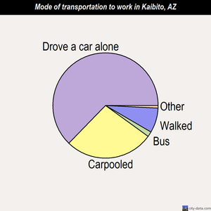 Kaibito mode of transportation to work chart