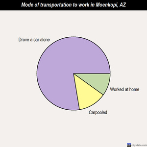 Moenkopi mode of transportation to work chart