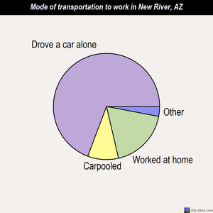 New River mode of transportation to work chart