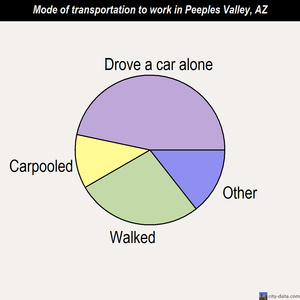 Peeples Valley mode of transportation to work chart