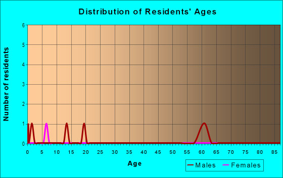 Age and Sex of Residents in 'Tween Lakes in Durango, CO