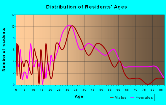 Age and Sex of Residents in Five Points in Huntsville, AL