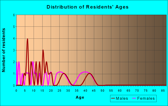 Age and Sex of Residents in Niagara Village in Grand Junction, CO