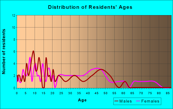 Age and Sex of Residents in Clifton Village in Grand Junction, CO