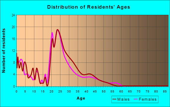 Age and Sex of Residents in Washington Heights in Denver, CO