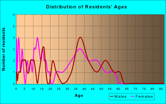 Age and Sex of Residents in Huron Green in Denver, CO