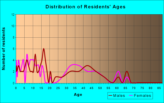 Age and Sex of Residents in Brighton North Village in Brighton, CO