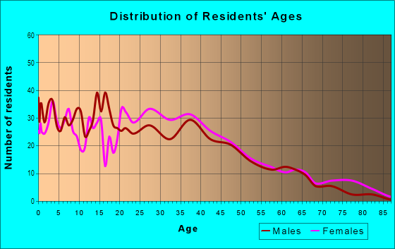 Age and Sex of Residents in St. Vincent in Bridgeport, CT