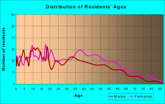 Age and Sex of Residents in Brandywine Village in Wilmington, DE