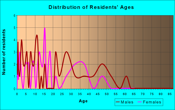 Age and Sex of Residents in Avon Springs in Tampa, FL