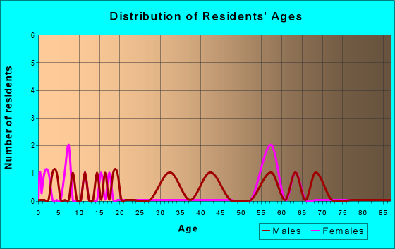 Age and Sex of Residents in Magdalene North in Tampa, FL