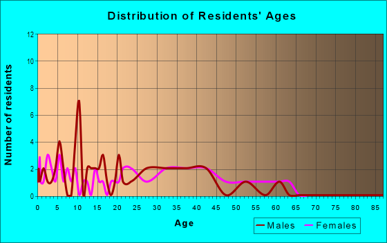 Age and Sex of Residents in Pinehurst Villas in Tampa, FL