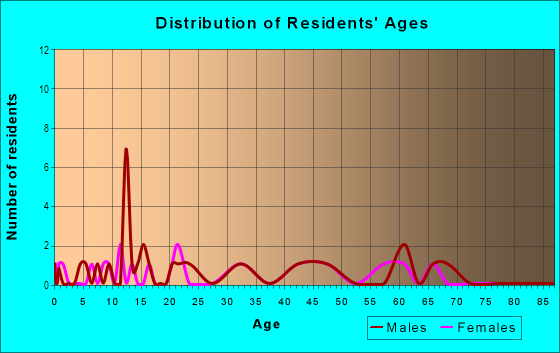 Age and Sex of Residents in Silver Lake Estates in Tampa, FL