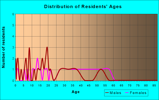 Age and Sex of Residents in College Village in Tampa, FL