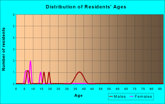 Age and Sex of Residents in Smith's Golf View Estates in Tampa, FL