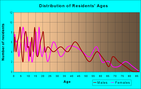 Age and Sex of Residents in Bloomingdale Village in Brandon, FL