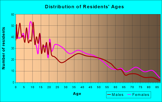 Age and Sex of Residents in Goldsboro Community in Sanford, FL