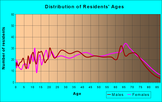 Age and Sex of Residents in Suntan Village in Hialeah, FL