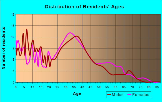 Age and Sex of Residents in Villages of Southport in Orlando, FL