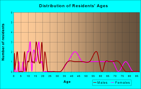 Age and Sex of Residents in Collier Creek Estates in Sebastian, FL