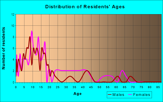 Age and Sex of Residents in Gifford School Park in Vero Beach, FL