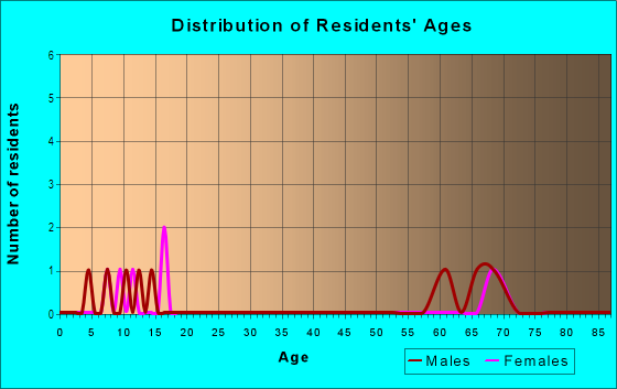 Age and Sex of Residents in Silver Oaks in Leesburg, FL