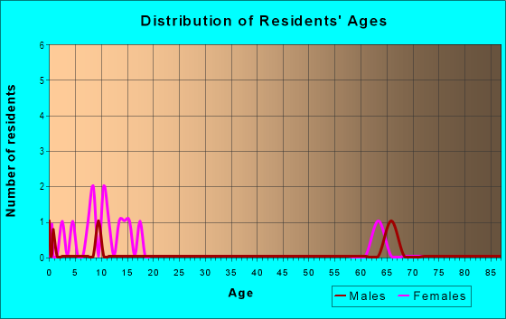 Age and Sex of Residents in Sparks Village in Tavares, FL