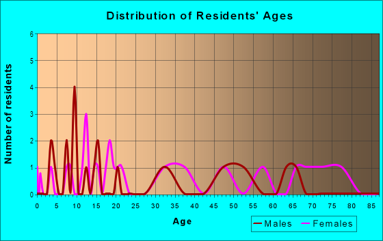 Age and Sex of Residents in Commerce Park in Bartow, FL