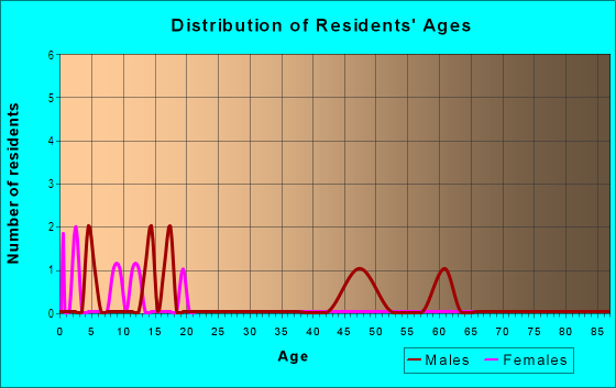 Age and Sex of Residents in Hampton Heights in Eagle Lake, FL