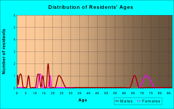 Age and Sex of Residents in Bayview Park in Frostproof, FL