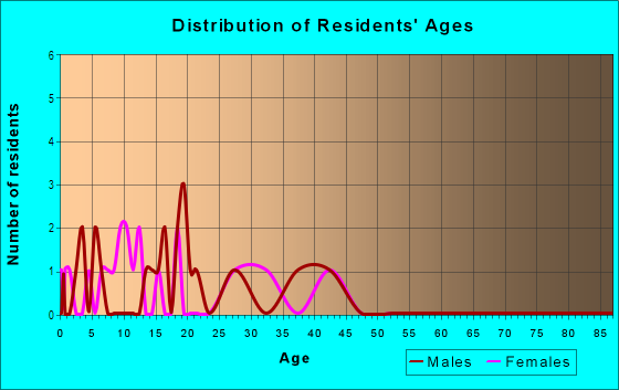 Age and Sex of Residents in Terminal Heights in Haines City, FL