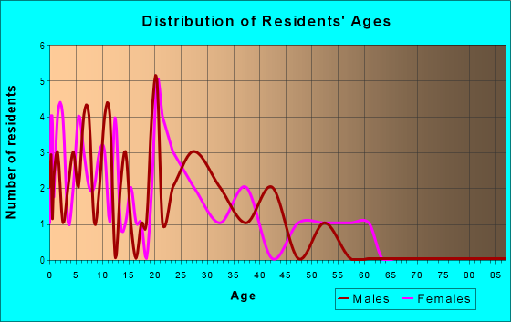 Age and Sex of Residents in Sunbridge Villas in Fayetteville, AR