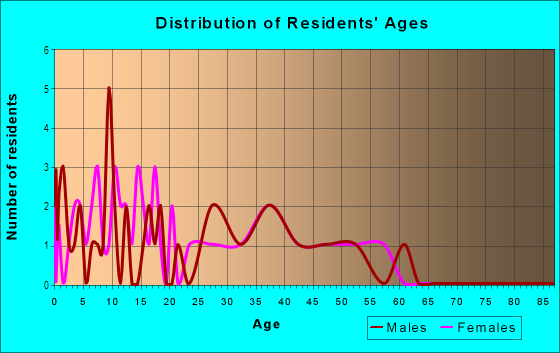 Age and Sex of Residents in Robinson Pines in Lakeland, FL