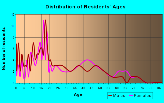 Age and Sex of Residents in Highland Park Manor in Lake Wales, FL