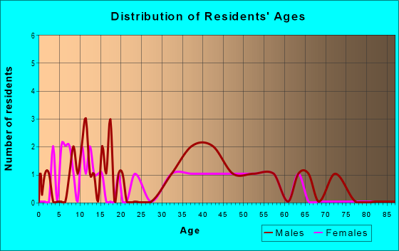 Age and Sex of Residents in Bel-Keene in Clearwater, FL