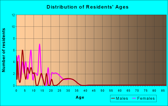 Age and Sex of Residents in Morris Park Farms in Wimauma, FL