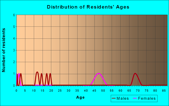 Age and Sex of Residents in Pineview in Plant City, FL