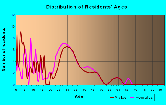 Age and Sex of Residents in South Pointe in Riverview, FL