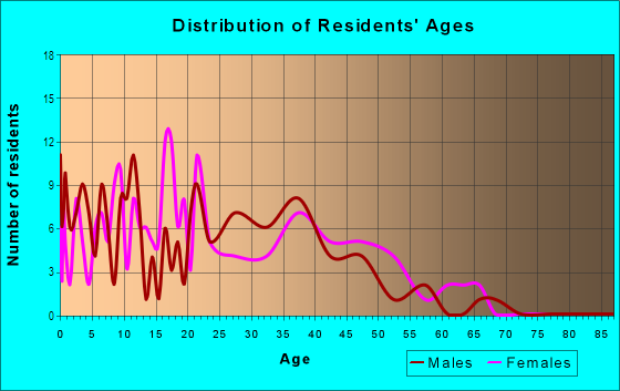 Age and Sex of Residents in Sylvan Terrace in Atlanta, GA