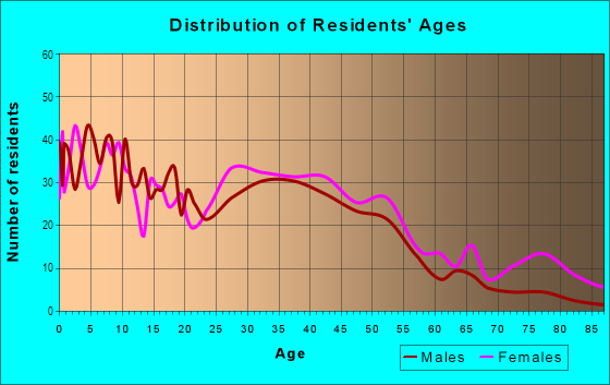 Age and Sex of Residents in Historic College Park in Atlanta, GA
