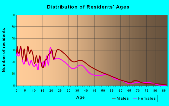 Age and Sex of Residents in Chosewood Park in Atlanta, GA