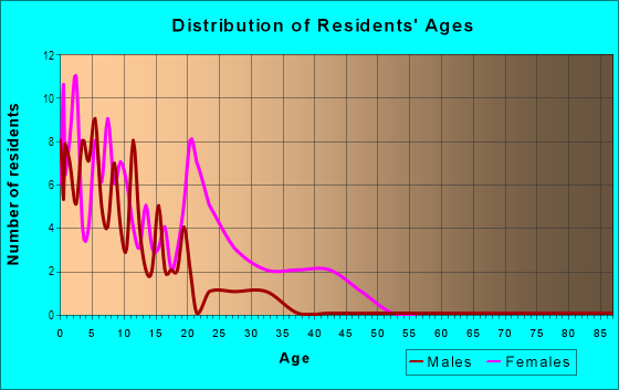 Age and Sex of Residents in Gilbert Gardens in Atlanta, GA